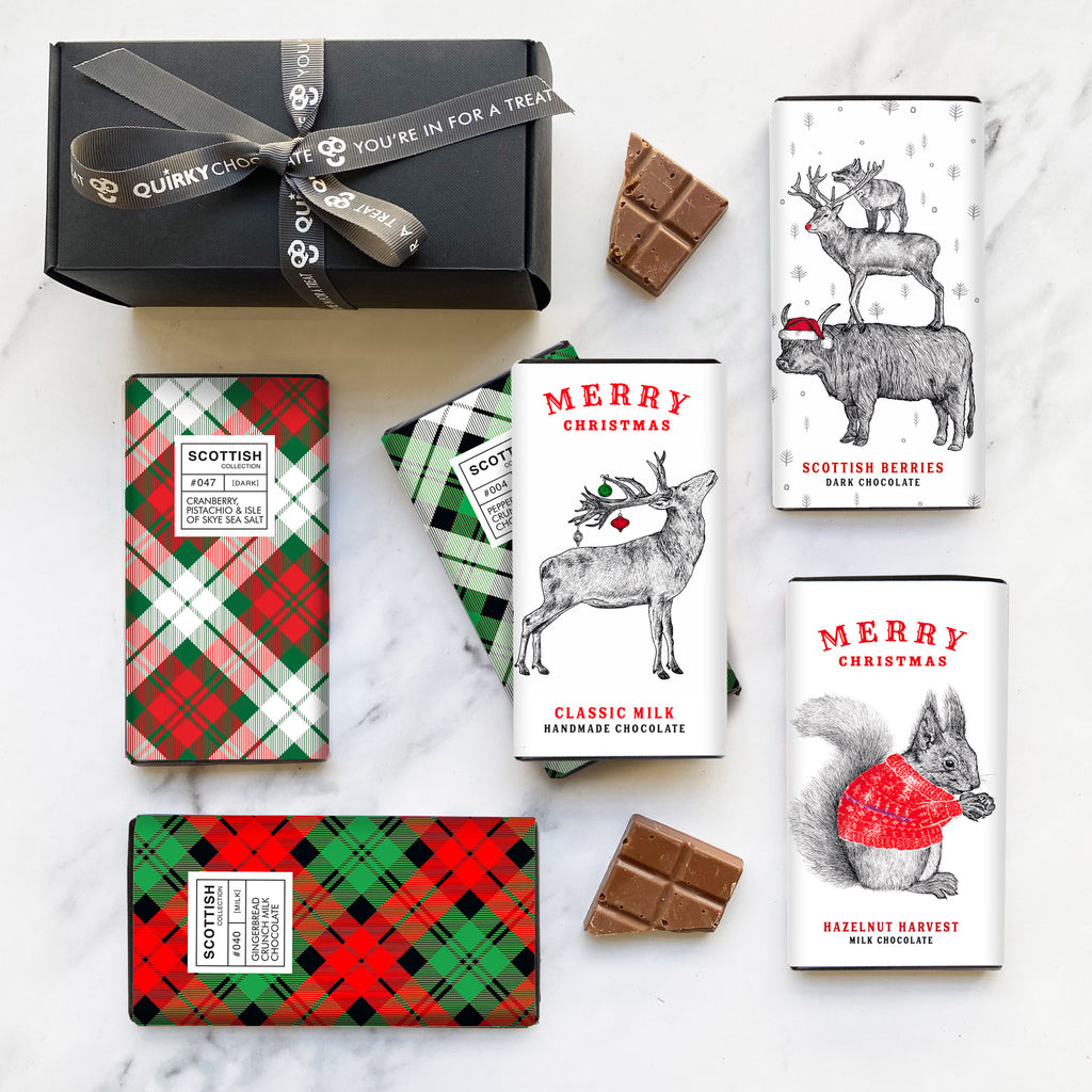 Scottish Christmas Chocolate - 6 Bar Gift Box