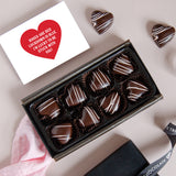 Valentine's Day Salted Caramel & Raspberry Chocolate Hearts