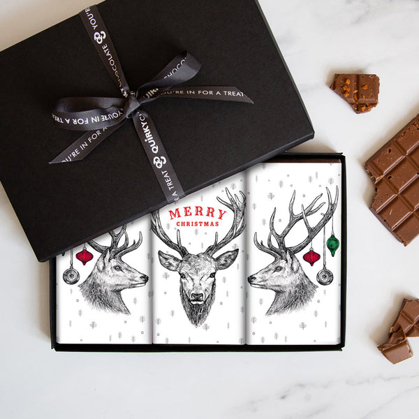 Stag Christmas Chocolate Gift Set