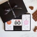 80th Birthday Milestone Chocolate Gift
