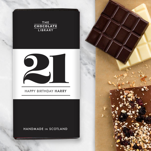 Personalised 21st Birthday Chocolate Gift