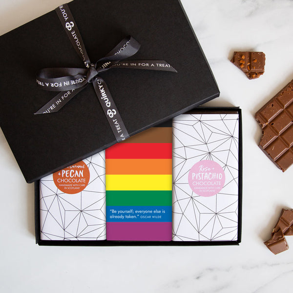 People of Colour Rainbow Pride Flag Chocolate Gift Set