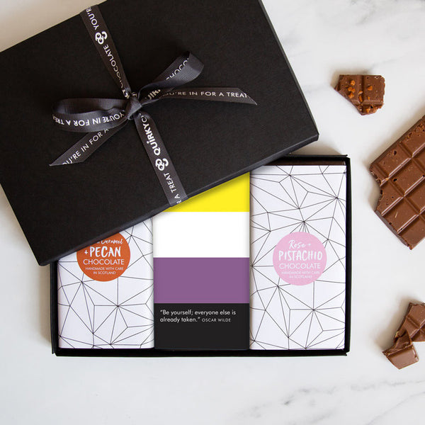 Non Binary Flag Chocolate Gift Set