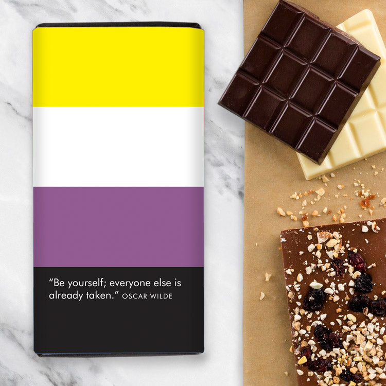 Non Binary Flag Chocolate Gift