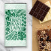 Chocolate Bar with plant design and words saying Crazy Plant Lady