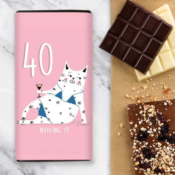 40th Birthday - Nailing It! Chocolate Gift