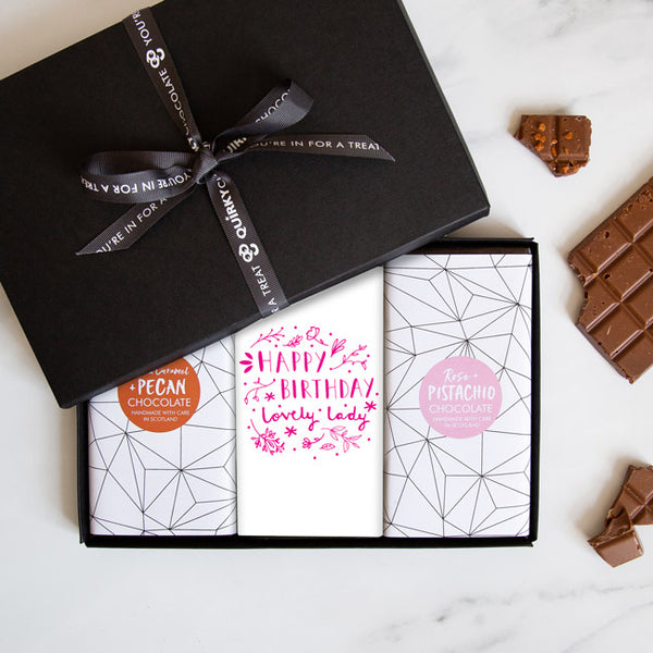 Happy Birthday Lovely Lady Chocolate Gift Set