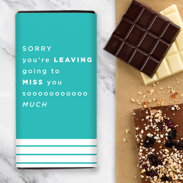 Sorry You're Leaving Chocolate Gift