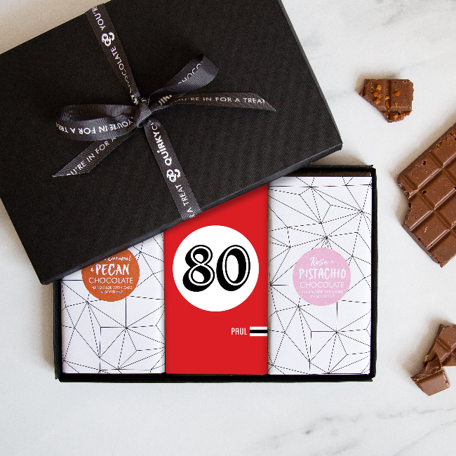 Happy 80th Birthday Chocolate Gift Set