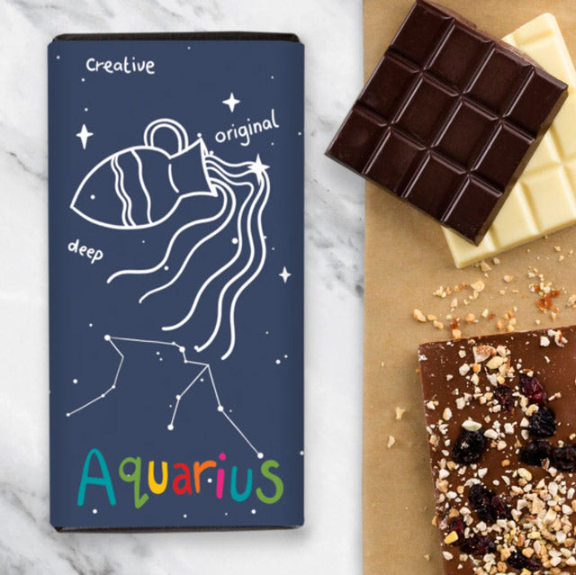 Birthday Zodiac Chocolate Gift - Aquarius