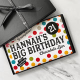 Giant Birthday Age Personalised Chocolate Bar