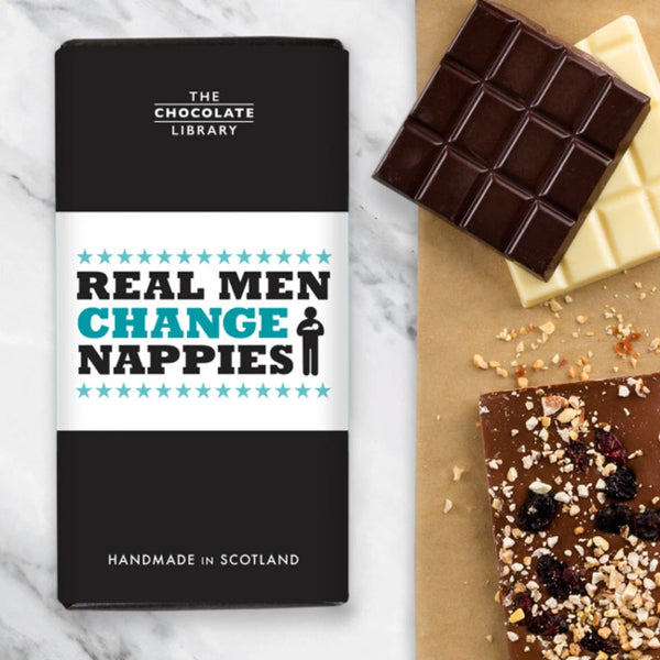 Real Men Change Nappies Chocolate Gift