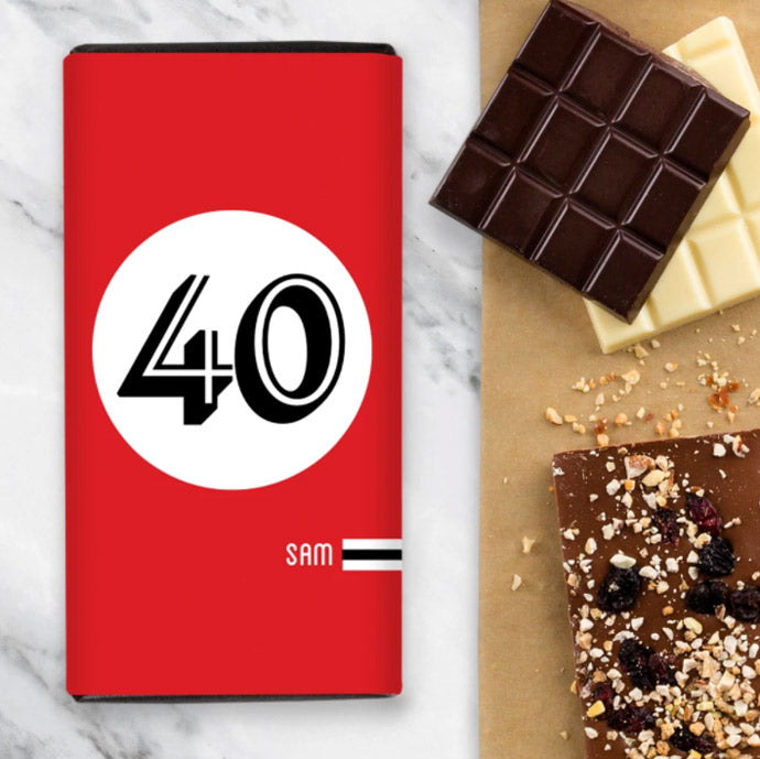 Happy 40th Birthday Chocolate Gift
