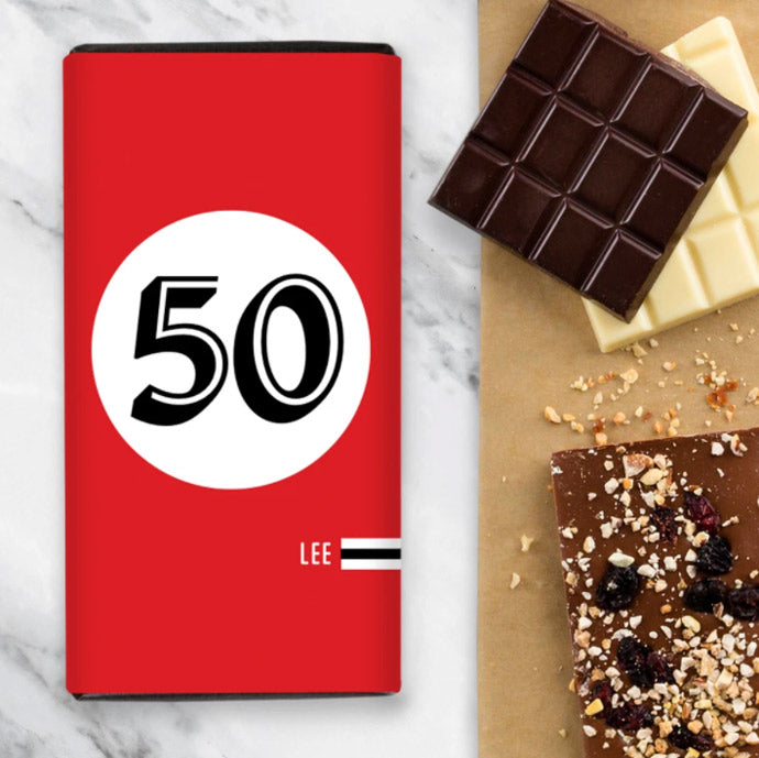Happy 50th Birthday Chocolate Gift