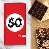Retro 80th Birthday Number Chocolate Gift Set