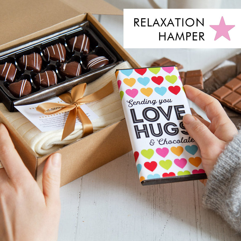 Relaxation Bed Socks & Chocolates Hamper